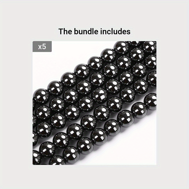 Natural Black Hematite Grade AAA Round Gemstone Loose Beads 2/3/4/6/8/10MM