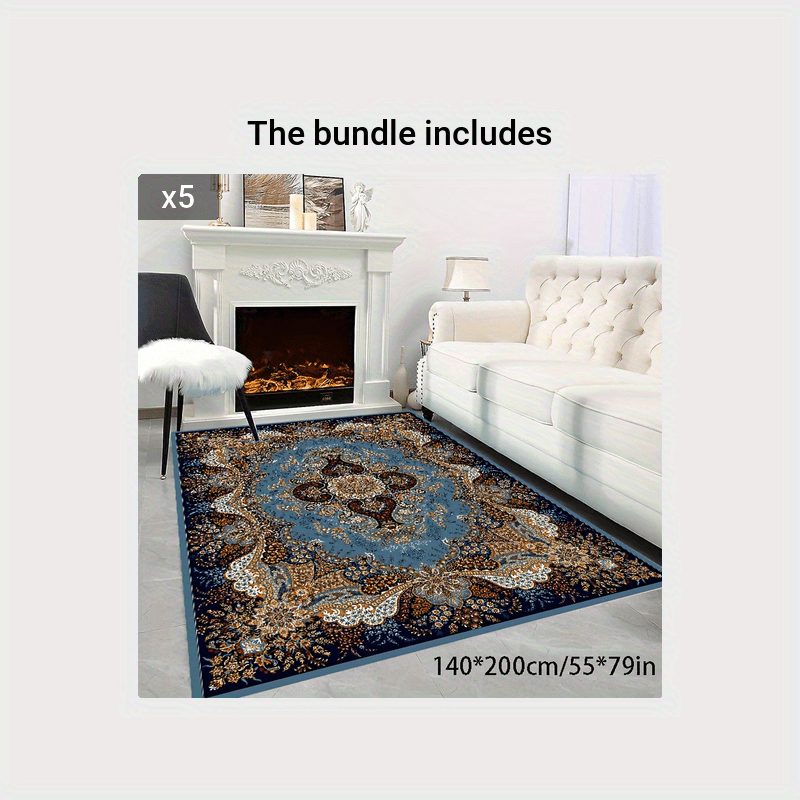 Thickened Plush Crystal Velvet Rug Abstract Flowing Shadow - Temu