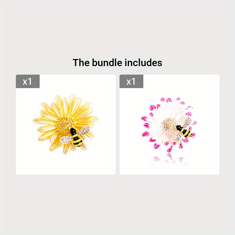 Dropship Daisy Bee Animal Rhinestone Brooches Pins Corsage Scarf Clips  Safety Pin Women Girls Vintage Clothing Decoration to Sell Online at a  Lower Price