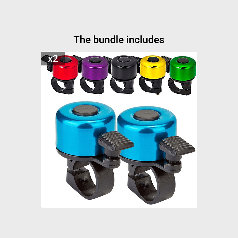 Mountain Bike Bell Flat Mini Aluminum Alloy Bell Easy Temu