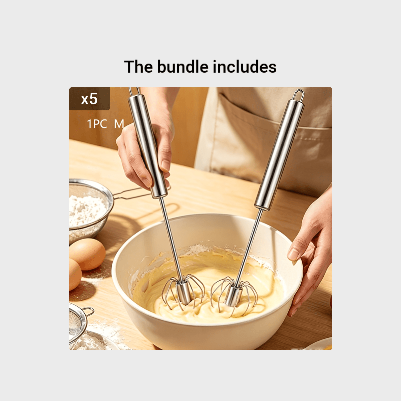 Hand-Push Egg Beater for Home Mixing and Blending