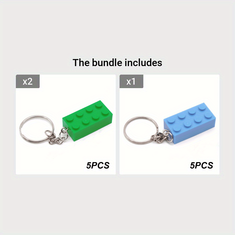 Lego® Brick Keyring - Dark Green