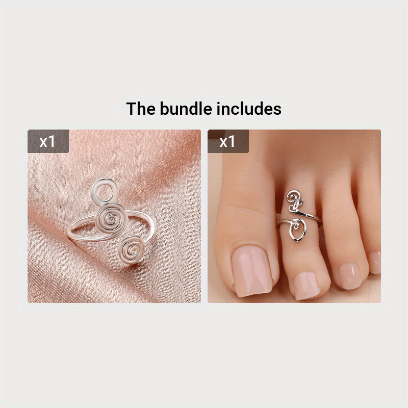 Simple Dainty Toe Ring Adjustable Copper Foot Jewelry - Temu