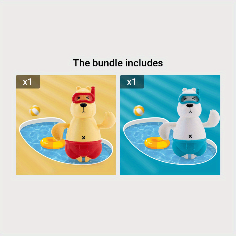 Little Set Bathtub Toy Kids Bath Beach Swim Water Play Water - Temu