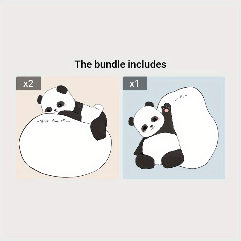 Each Cute Cartoon Panda Sticky Notes - Temu