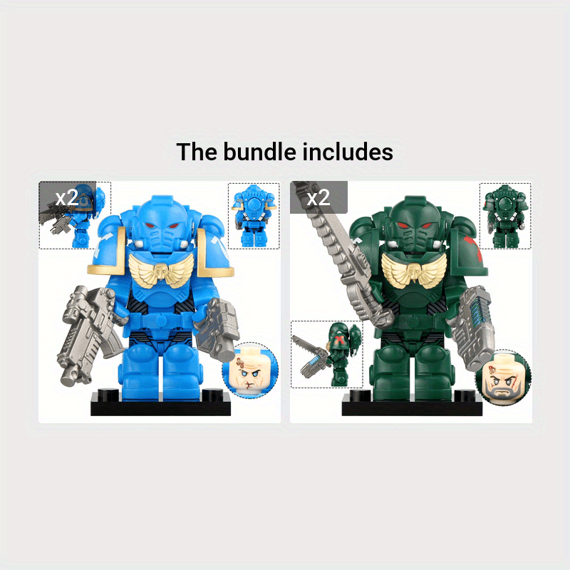 DIY Mini Star Warrior Robot with Block Figures Toys