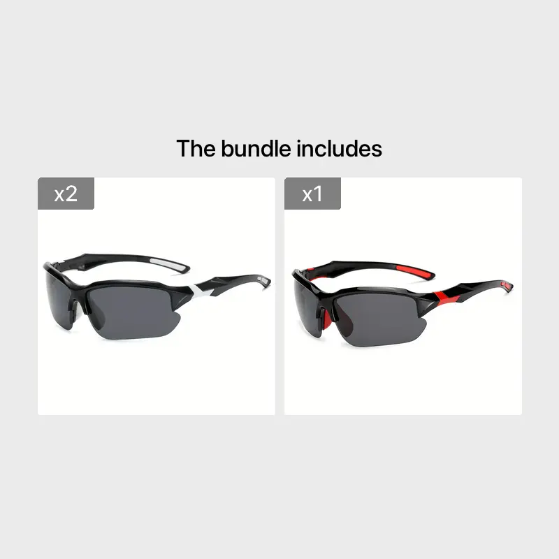 Trendy Cool Sports Polarized Sunglasses Men Women Cycling Golf Fishing  Running Half Rimless Goggles Ideal Choice For Gifts - Jewelry & Accessories  - Temu Canada