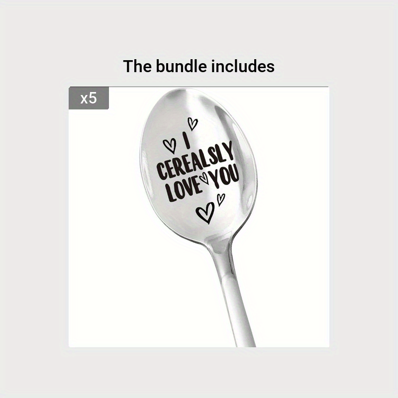 I Cerealsly Love You Engraved Cereal Spoon Wedding Present - Temu