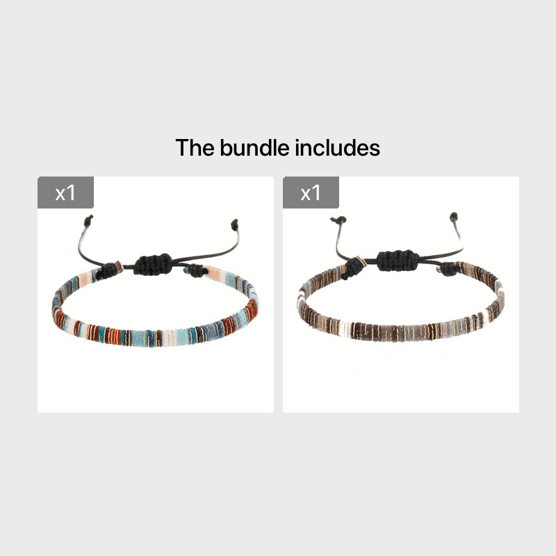 Colorful Woven Bracelet Anklet for Men