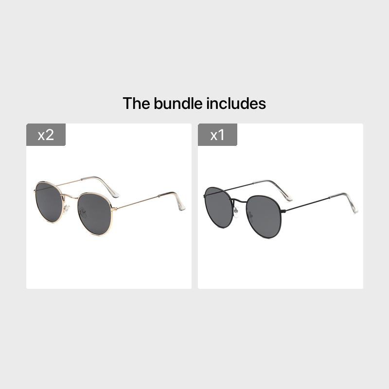 Metal Frame Round Glasses