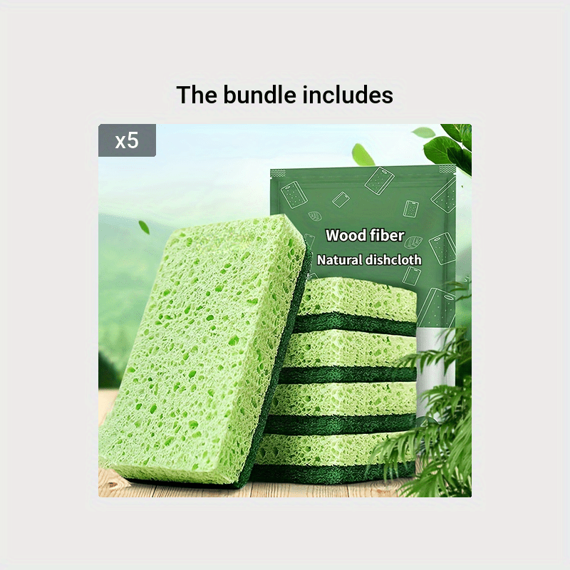 Green Heavy Duty Scrub Sponges And Scouring Pad - Ideal For Cleaning Kitchen,  Dishes, And Bathroom - Tough And Durable - Temu