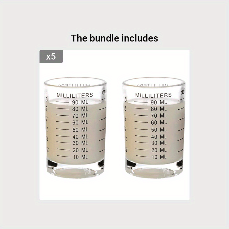 American Thickened Glass Ounce Measuring Cup 90ml Double Measuring