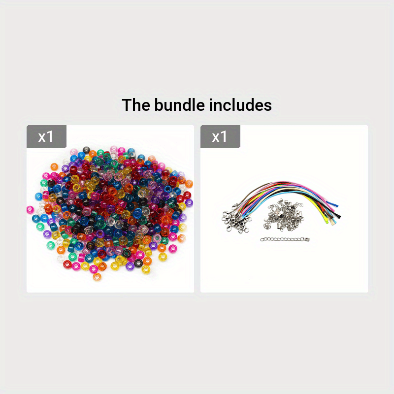 Rainbow Glitter Mix Craft Pony Beads 6 x 9mm Assorted Colors Bulk
