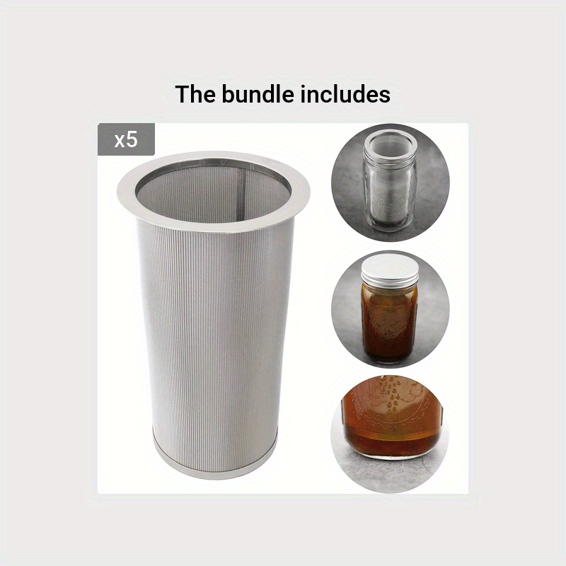 Food Grade 304 Stainless Steel Filter Infuser For Cold Brew - Temu