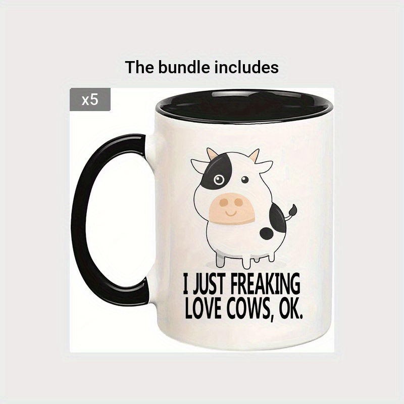 Cow Gifts Cup Coffee Mugs For Men Caffee Gets Me Mooving - Temu