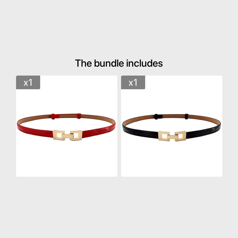 Thin Belt Women's Adjustable Buckle Waist Belt