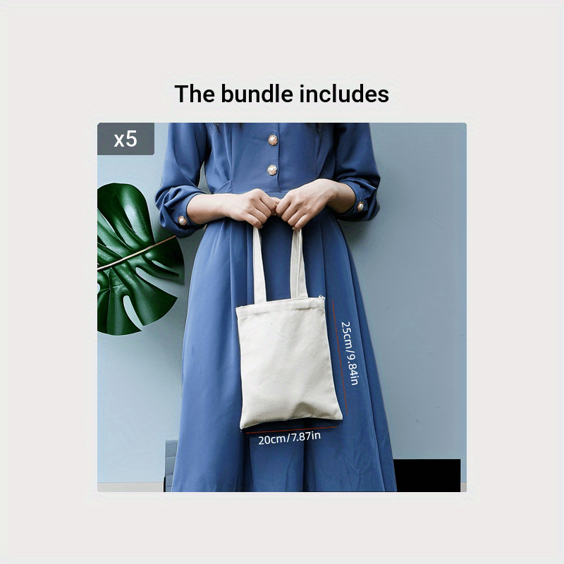 Blank Tote Bag Men's Women's Shopping Bags One Shoulder - Temu