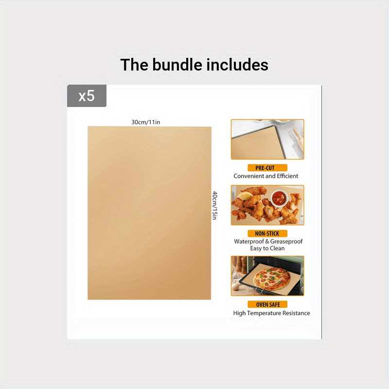 Parchment Paper, Unbleached Parchment Baking Sheets, Precut Parchment Paper,  Non-stick Parchment Paper For Baking Grilling Air Fryer Steaming Bread Cake  Cookie - Temu