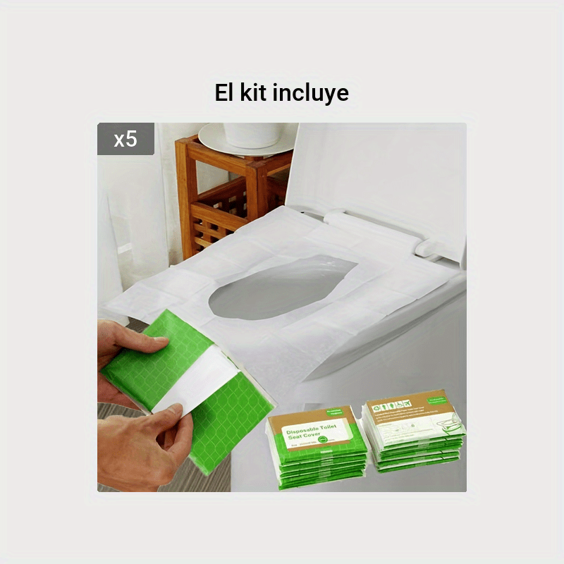 20pcs Fundas De Asiento De Inodoro Desechables Fundas De - Temu Chile