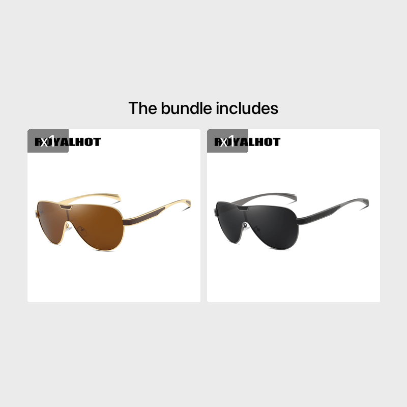 RoyalHot Polarized Rimless Sunglasses Driving Sun Glasses