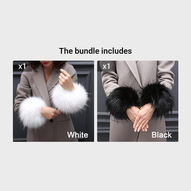 Cuff Wrist Cover Warm Sleeves Winter Faux Fur Arm Warmers - Temu