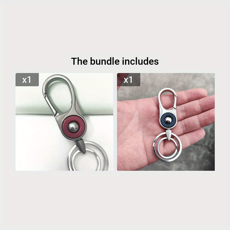 Alloy Keychain Car Key Chain Waist Hanging Key Ring Key Holder - Temu