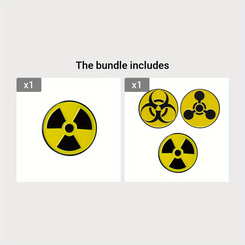  Radioactive Retractable Badge - Radiation Hazard