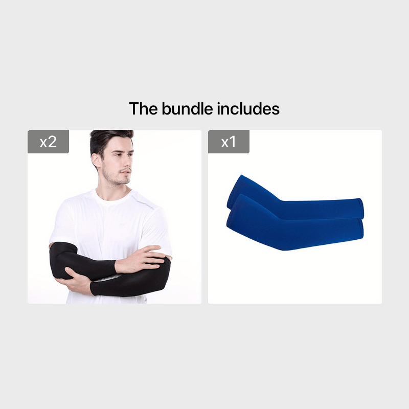 Outdoor Ice Silk Sunscreen Arm Sleeves for Riding Fishing
