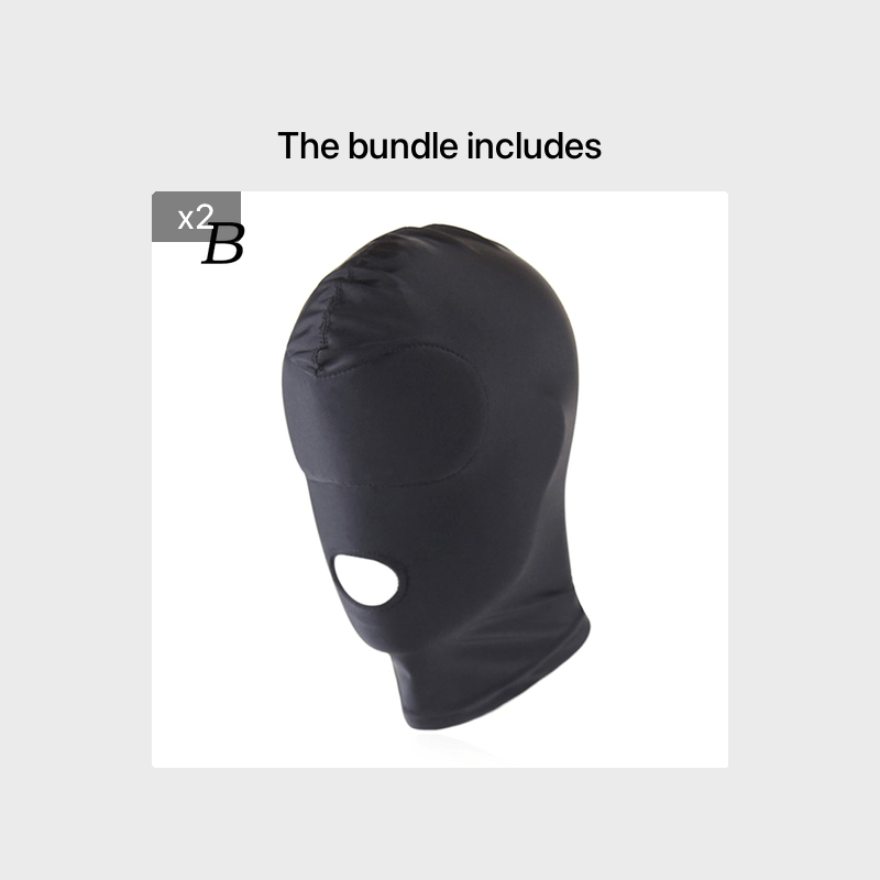 Unisex Adult Eyes & Mouth Open Headgear Mask Hood, Breathable Blindfold  Face Cover Blindfold, Cosplay Costume, Black (4 Types Optional) - Temu