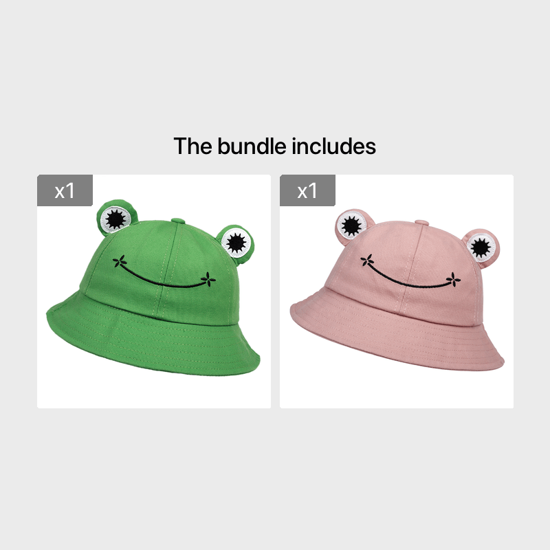 Cartoon Frog Bucket Hat Unisex Women's Hat New Year Presents Christmas  Valentine's Gift For Her