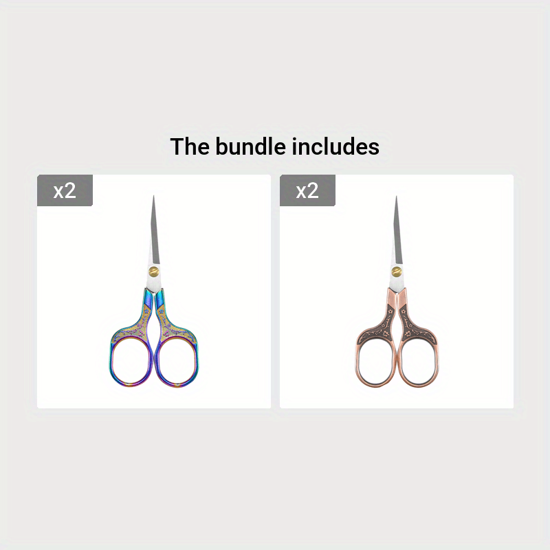 Elbow Shear Stainless Steel Embroidery Scissors With Raised - Temu