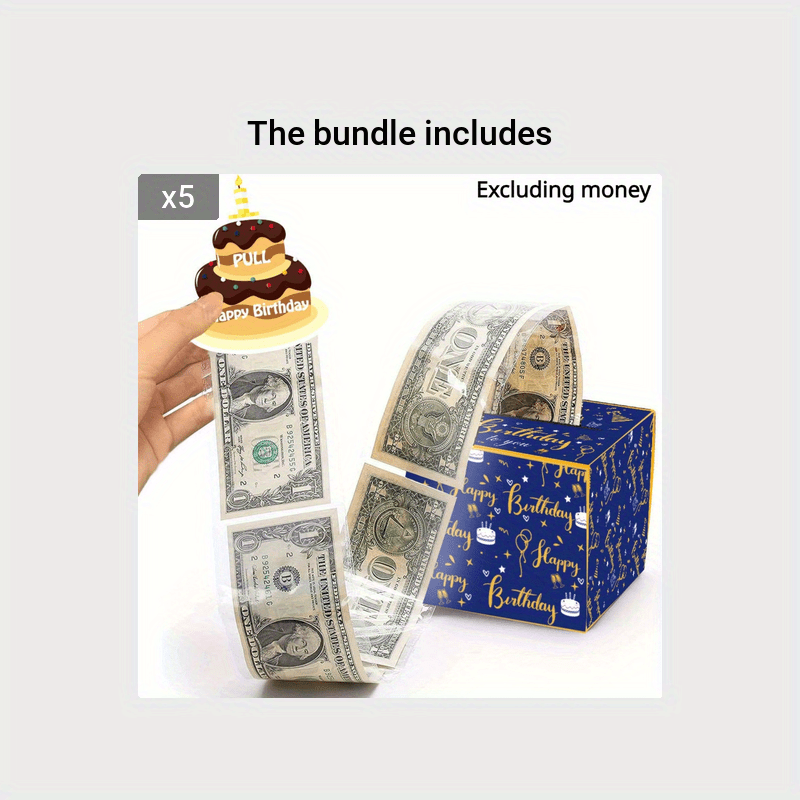 Pull-Out Birthday Money Box - Fun Way to Gift Cash