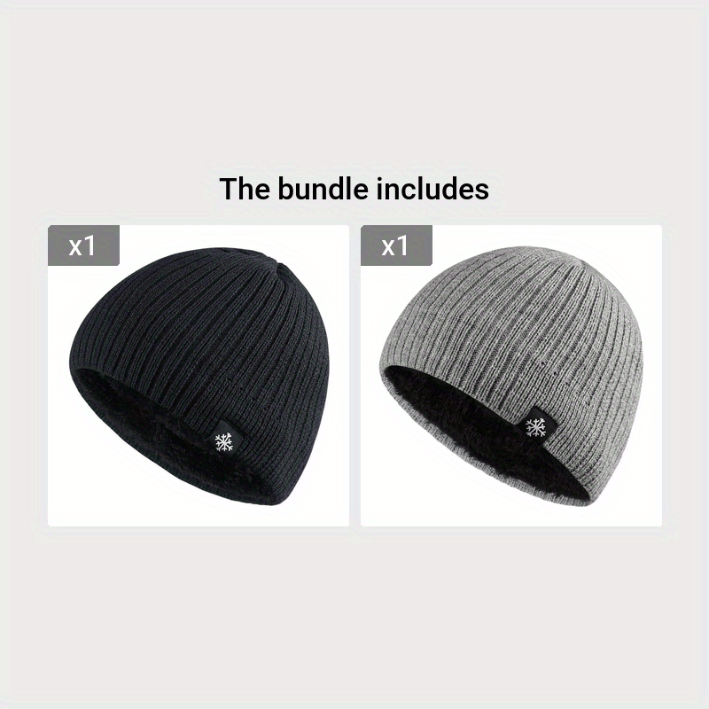 Autumn Winter Fleece Latest Knitted Thick Blend The Thermal | Trends Shop Temu | Hat
