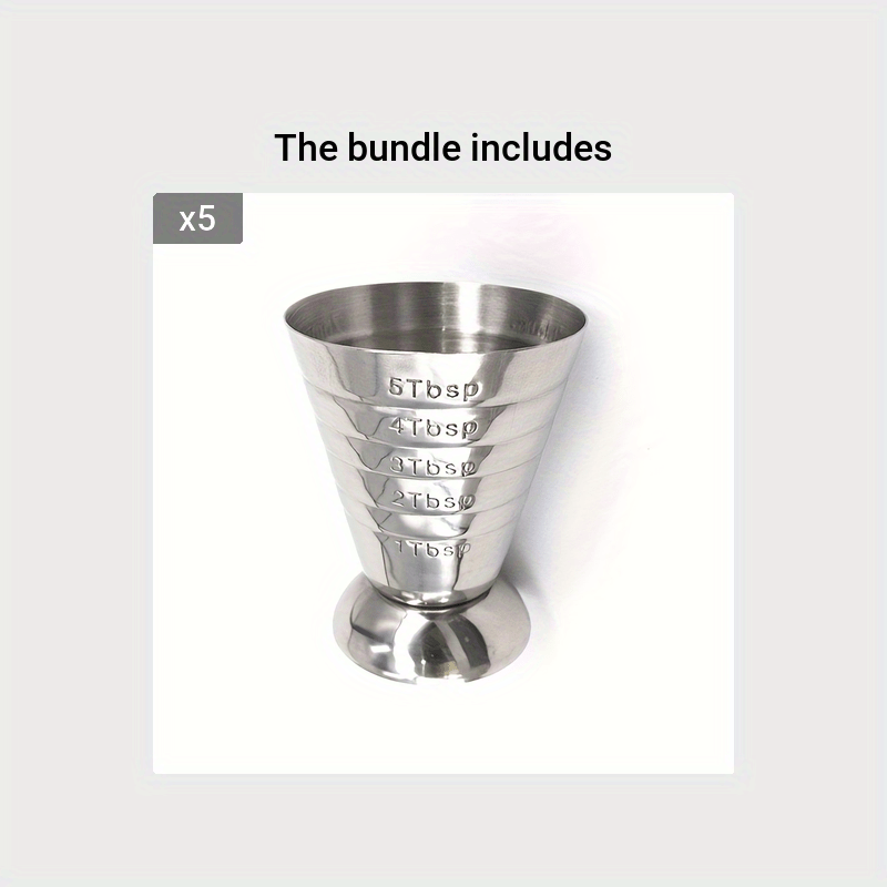 75ml Metal Measure Cup Drink Tool Shot Ounce Jigger Bar Mixed Cocktail  Beaker