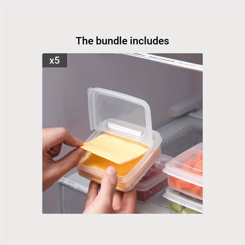 Transparent Butter Cheese Storage Box Portable Refrigerator Fruit