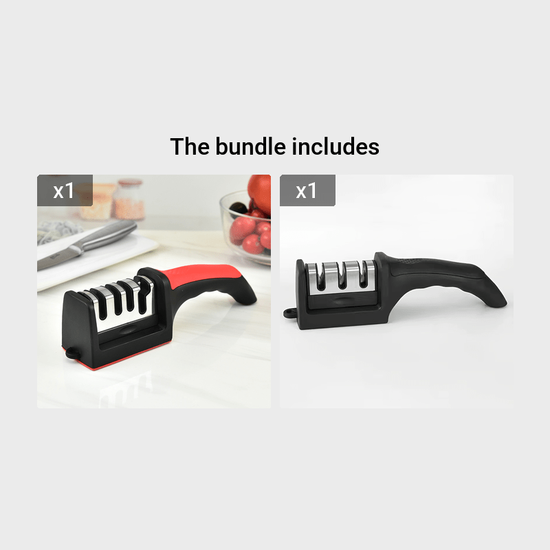 Knife Sharpener Kit 4-in-1 3-Stage Quality Kitchen Knife Accessories to  Repair Grind Polish Blade Professional Knife Sharpening