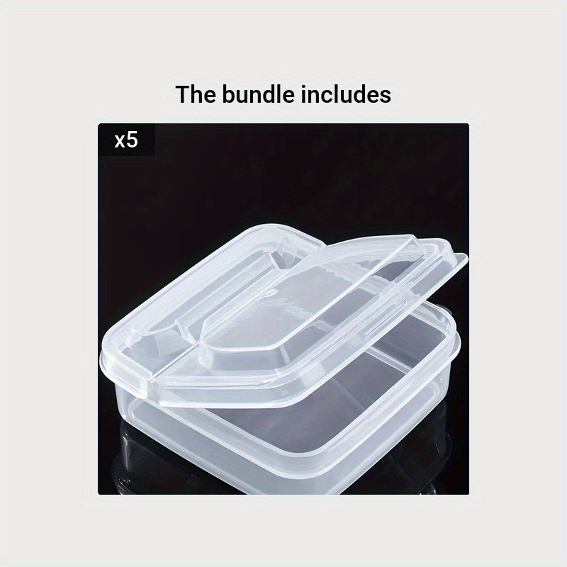 4 Pcs 3.9 Inch Mini Cheese Container For Fridge Sliced Storage With Lids  Refrigerator Food