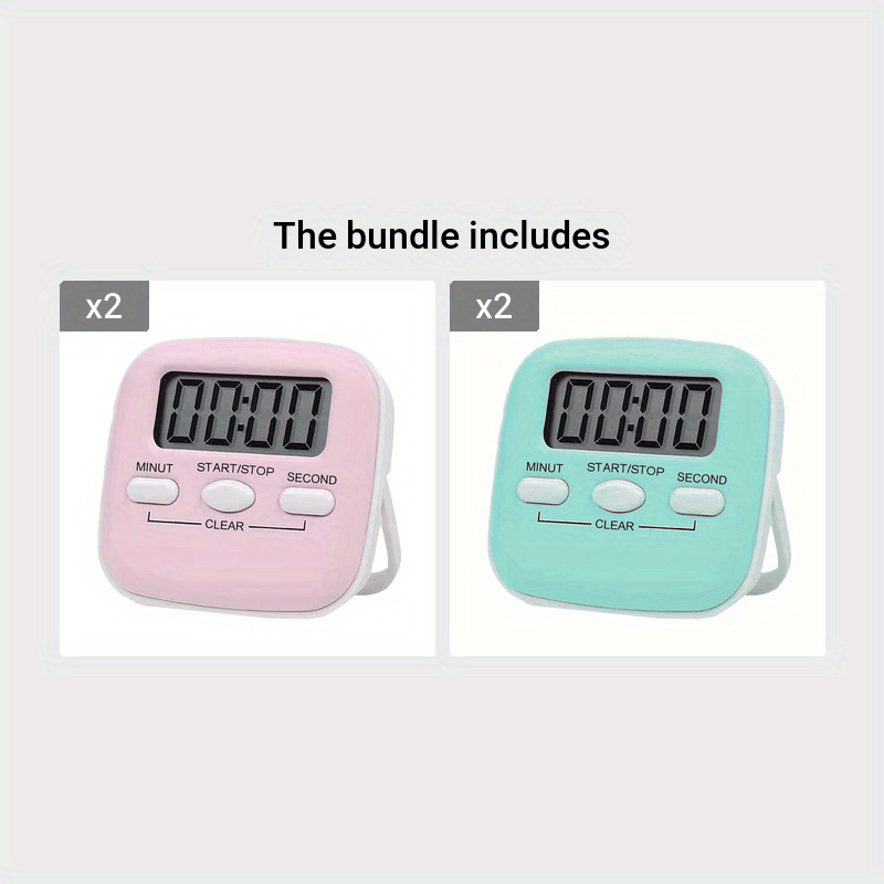 Digital Kitchen Timer Big Digits Loud Alarm Magnetic Backing - Temu