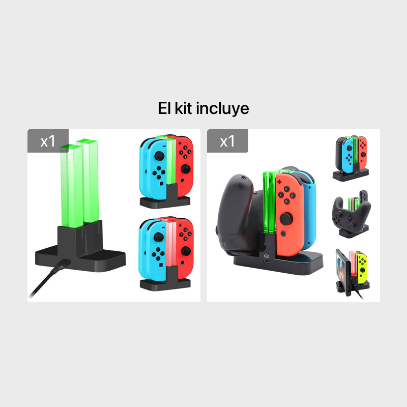 ECHZOVE Cargador compatible con Nintendo Switch, cable de carga compatible  con Nintendo Switch, cable de carga compatible con controladores Nintendo