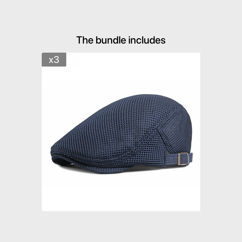 Herren Damen Mesh Hohl Schiebermütze Newsboy Mütze Verstellbar Atmungsaktiv Vintage Weich Sommer Sonnenschutz Baskenmütze Ivy Cap Autofahren Jagd Golf Gatsby Cabbie F_voghion.com