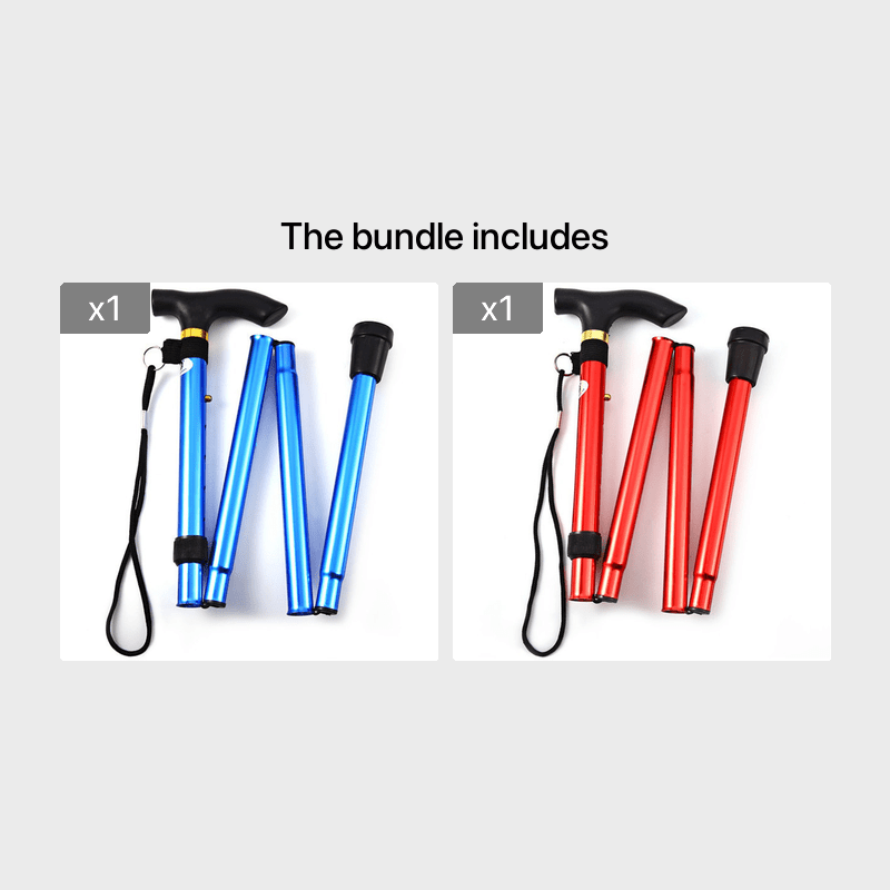 Canne De Marche Pliable Avec Lumière OOCOME - Canne De Marche Pliable Pour Homme Et Femme - Aide