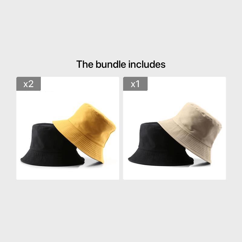 1pc Double Sided Mens Four Seasons Fashion Plain Versatile Fishing Hat  Ideal Choice For Gifts - Jewelry & Accessories - Temu