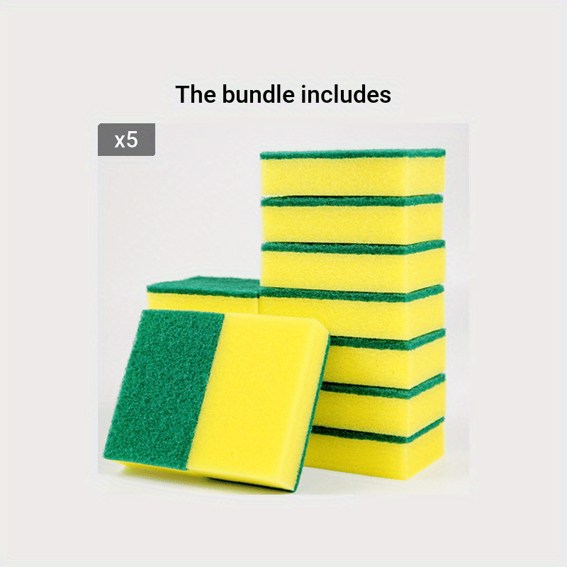 Dishwashing Sponge Scouring Pad Cleaning Brush Magic - Temu