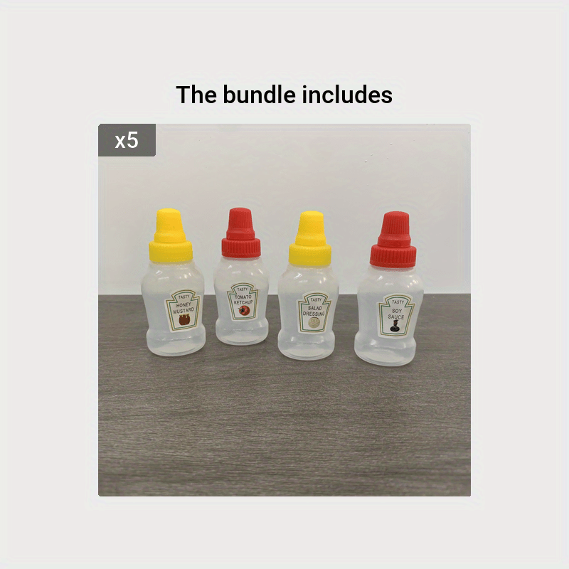 3 Pièces Mini Bouteilles Sauce Mini Bouteilles Ketchup - Temu Belgium