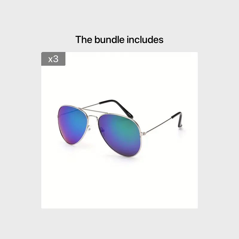Classic Mirror Lens Aviator Sunglasses Metal Fishing Sunshade Eyeglasses Outdoor Polarized UV Protection Eyewear