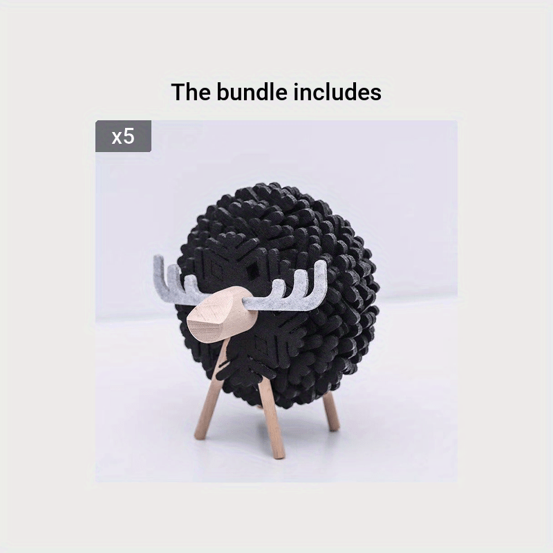 Creative Elk Sheep Coasters Heat Insulation Pads Tea Coffee Temu