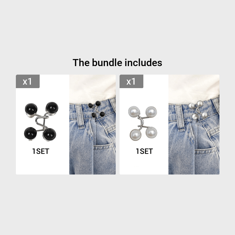 Pant Waist Tightener Instant Jean Buttons For Loose Jeans Pants Clips For  Waist Detachable Jean Buttons Pins No Sewing Waistband Tightener - Temu  United Arab Emirates