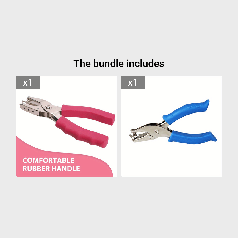 Handheld Hole Punch with Soft Grip - Perfect for Crafts, Cardstock