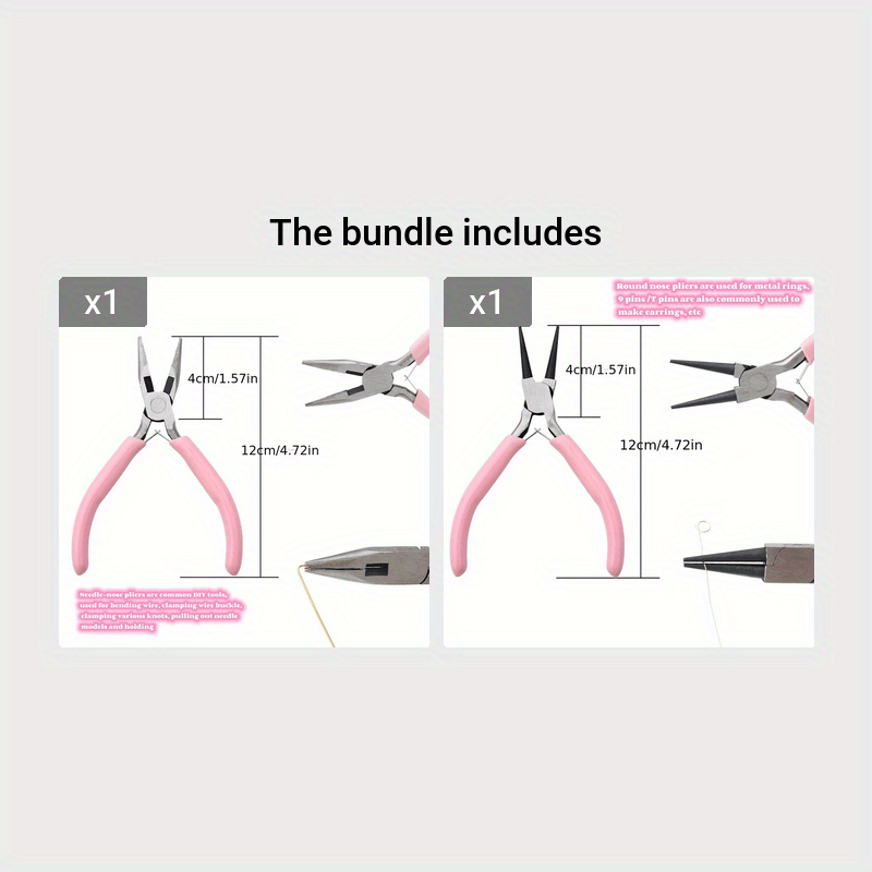 45# Carbon Steel DIY Jewelry Tool Sets Includes Round Nose Pliers, Wire  Cutter Pliers and Side Cutting Pliers for Jewelry Beading Repair Making  Supplies, Black, 315x70x10mm, 3pcs/set Cobeads.com - Yahoo Shopping