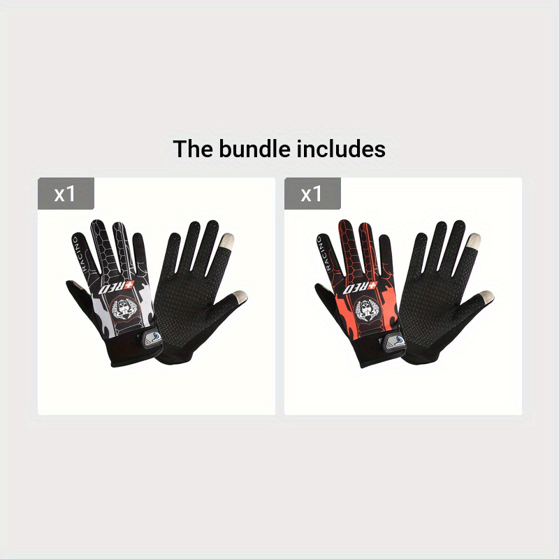 2 Pairs Outdoor Thin Anti-slip Touch Screen Gloves